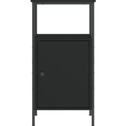 vidaXL - Nachtkastje - Zwart - Bewerkt hout - 2 stuks