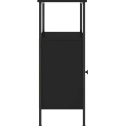 vidaXL - Nachtkastje - Zwart - Bewerkt hout - 2 stuks