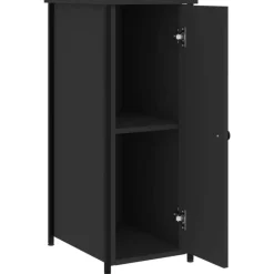 vidaXL - Nachtkastje - Zwart - Bewerkt hout - 2 stuks