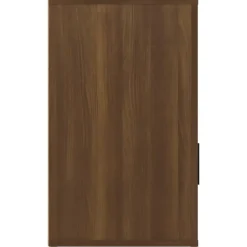 vidaXL - Nachtkastje met lade en deur - Bruin eiken - Bewerkt hout - 50x36x60 cm