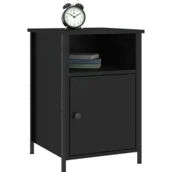 vidaXL - Nachtkastjes - Zwart - Bewerkt hout - 40 x 42 x 60 cm - 2 stuks