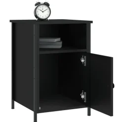 vidaXL - Nachtkastjes - Zwart - Bewerkt hout - 40 x 42 x 60 cm - 2 stuks