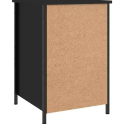 vidaXL - Nachtkastjes - Zwart - Bewerkt hout - 40 x 42 x 60 cm - 2 stuks