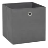 vidaXL - Opbergbox - Grijs - Stof - 4 stuks