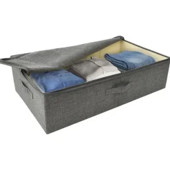 vidaXL - Opbergbox Opbergboxen - Antraciet - Stof - 2 stuks