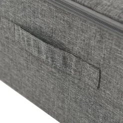 vidaXL - Opbergbox Opbergboxen - Antraciet - Stof - 2 stuks