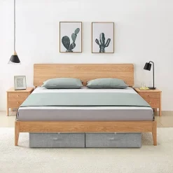 vidaXL - Opbergbox Opbergboxen - Grijs - Stof - 2 stuks