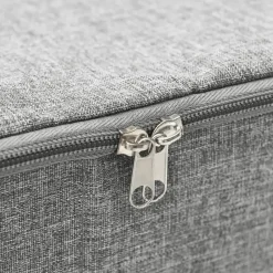 vidaXL - Opbergbox Opbergboxen - Grijs - Stof - 2 stuks