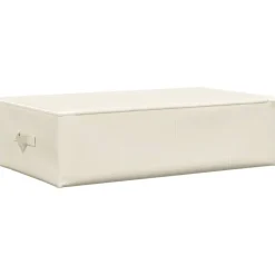 vidaXL - Opbergbox Opbergboxen - Crème - Stof - 2 stuks