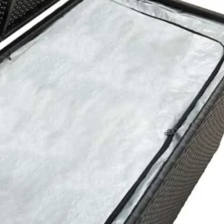 vidaXL - Opbergcontainer Voor Buiten - Zwart - Poly rattan - 100 x 50 x 50 cm