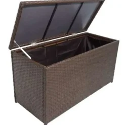 vidaXL - Opbergkist - Bruin - Poly rattan