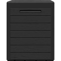 vidaXL - Opslagkist - Antraciet - Polypropyleen