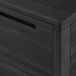 vidaXL - Opslagkist - Antraciet - Polypropyleen