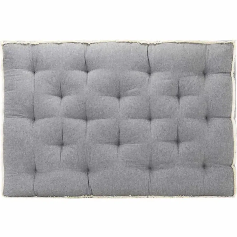 vidaXL - Pallet Bankkussen - Antraciet - Katoen