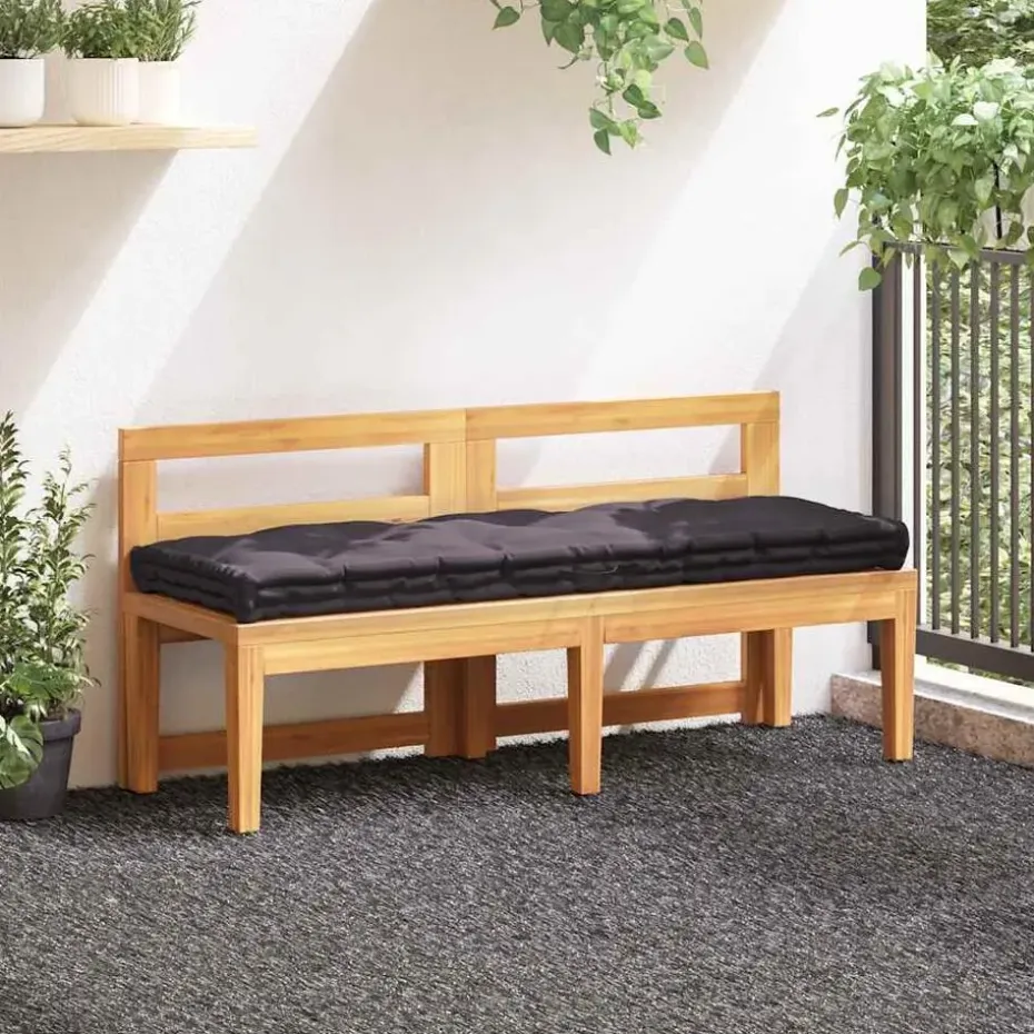 vidaXL - Palletkussen - Antraciet - Katoen