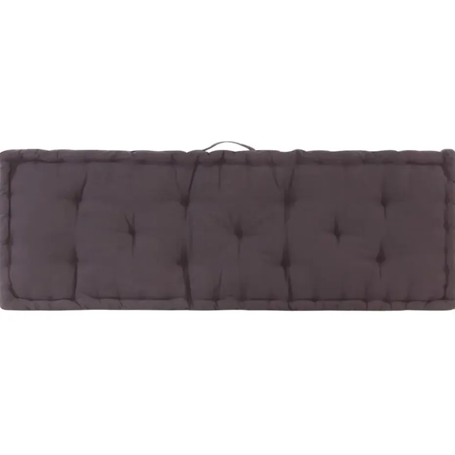 vidaXL - Palletkussen - Antraciet - Katoen