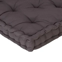 vidaXL - Palletkussen - Antraciet - Katoen
