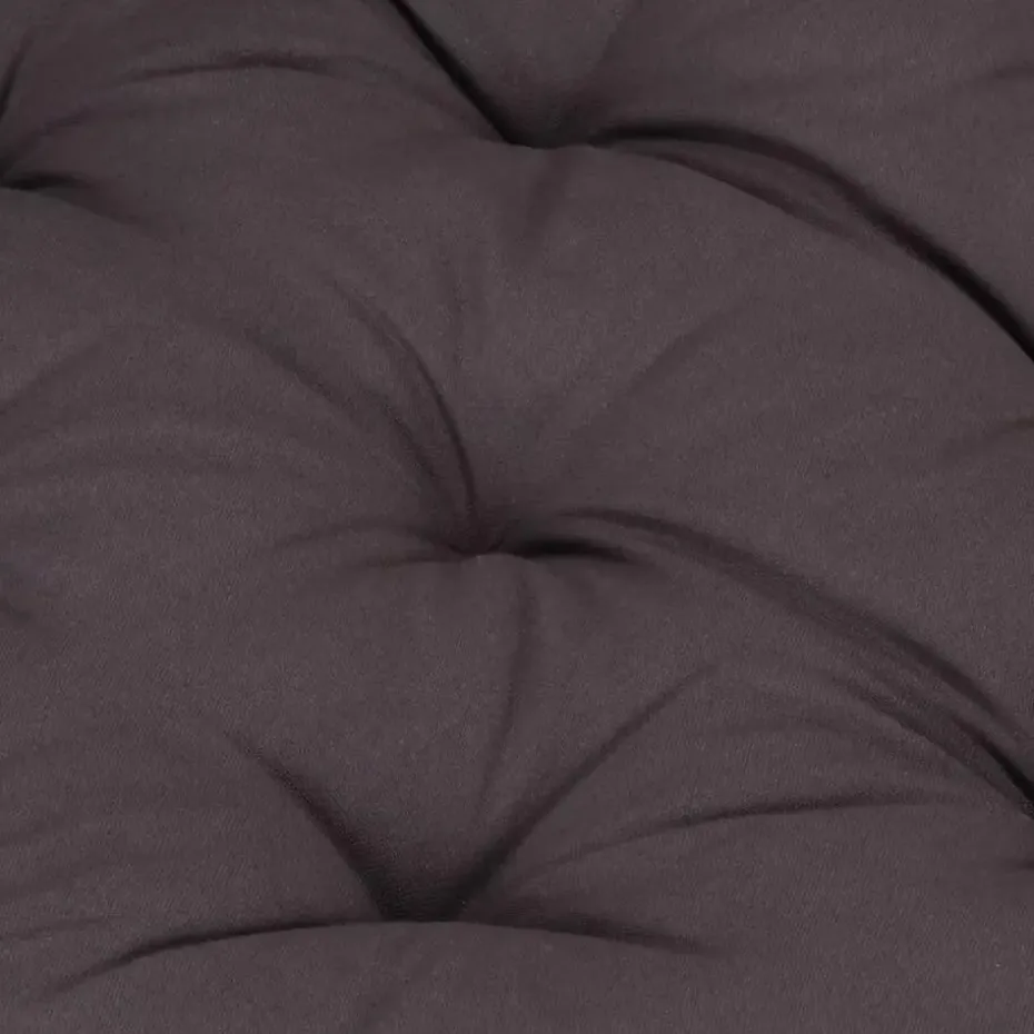 vidaXL - Palletkussen - Antraciet - Katoen