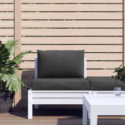 vidaXL - Palletkussen - Antraciet - Stof