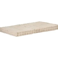 vidaXL - Palletkussen - Beige - Katoen