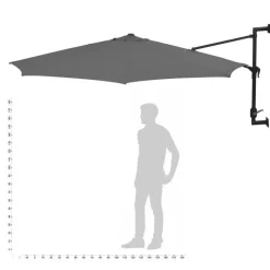 vidaXL - Parasol - Antraciet
