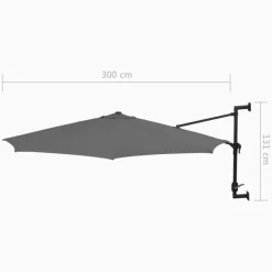 vidaXL - Parasol - Antraciet