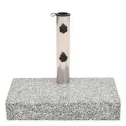 vidaXL - Parasolvoet - Grijs - Graniet