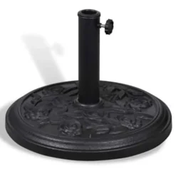 vidaXL - Parasolvoet - Zwart - Staal