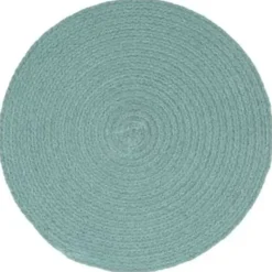 vidaXL - Placemat - Groen - Katoen - 4 stuks