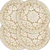 vidaXL - Placemat - Wit - Jute - 4 stuks