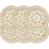 vidaXL - Placemat - Wit - Jute - 6 stuks
