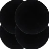 vidaXL - Placemat - Zwart - Katoen - 4 stuks