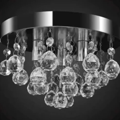 vidaXL - Plafondlamp - Transparent - Metaal