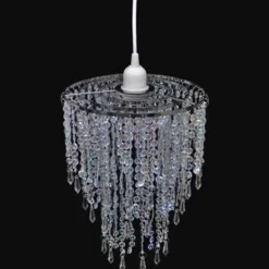 vidaXL - Plafondlamp - Transparent - Staal - 22.5 x 30.5 cm