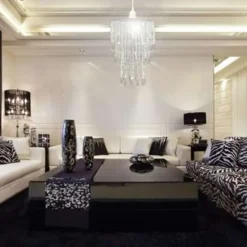 vidaXL - Plafondlamp - Transparent - Staal - 22.5 x 30.5 cm