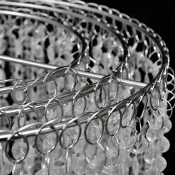 vidaXL - Plafondlamp - Transparent - Staal - 26 x 70 cm