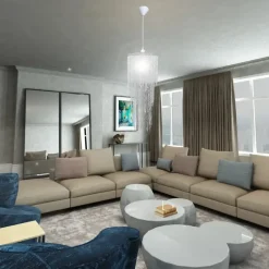 vidaXL - Plafondlamp - Transparent - Staal - 26 x 70 cm