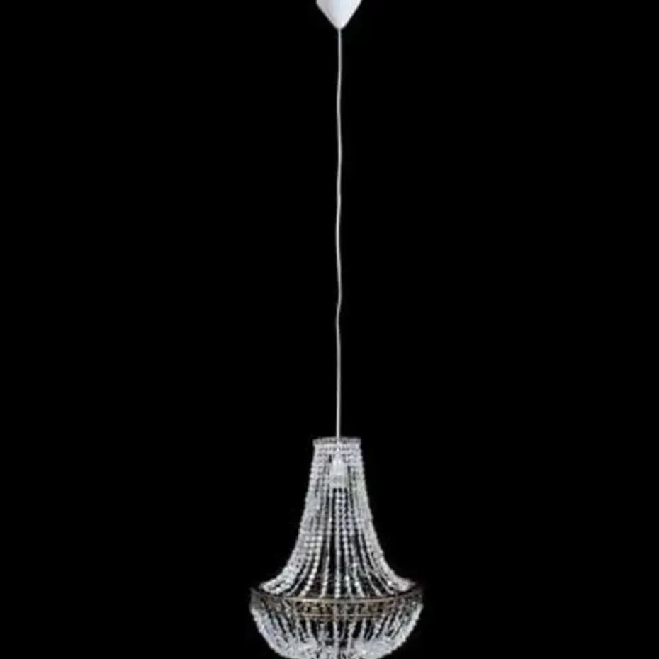 vidaXL - Plafondlamp - Transparent - Staal - 36.5 x 46 cm