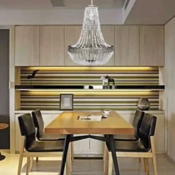 vidaXL - Plafondlamp - Transparent - Staal - 36.5 x 46 cm