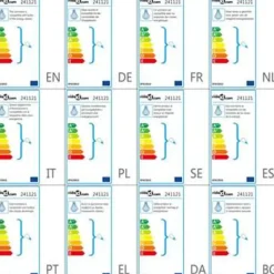 vidaXL - Plafondlamp - Transparent - Staal - 36.5 x 46 cm