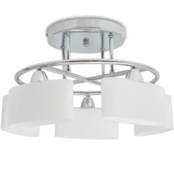 vidaXL - Plafondlamp - Wit - Glas