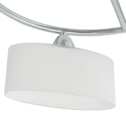 vidaXL - Plafondlamp - Wit - Glas