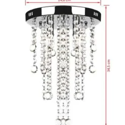 vidaXL - Plafondlamp - Wit - Metaal