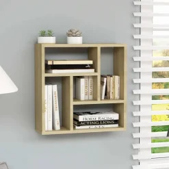 vidaXL - Plank - Bruin - Bewerkt hout