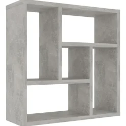 vidaXL - Plank - Grijs - Bewerkt hout