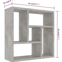 vidaXL - Plank - Grijs - Bewerkt hout