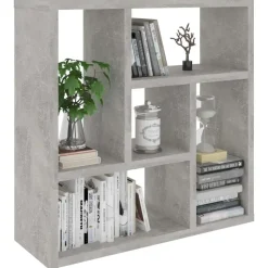 vidaXL - Plank - Grijs - Bewerkt hout