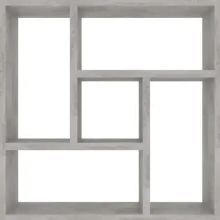 vidaXL - Plank - Grijs - Bewerkt hout