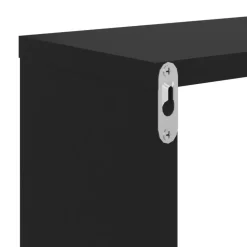 vidaXL - Plank - Zwart - Bewerkt hout - 2 stuks