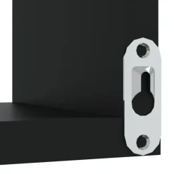 vidaXL - Plank - Zwart - Bewerkt hout